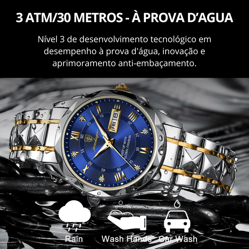 Relógio de Luxo Masculino POEDAGAR 615